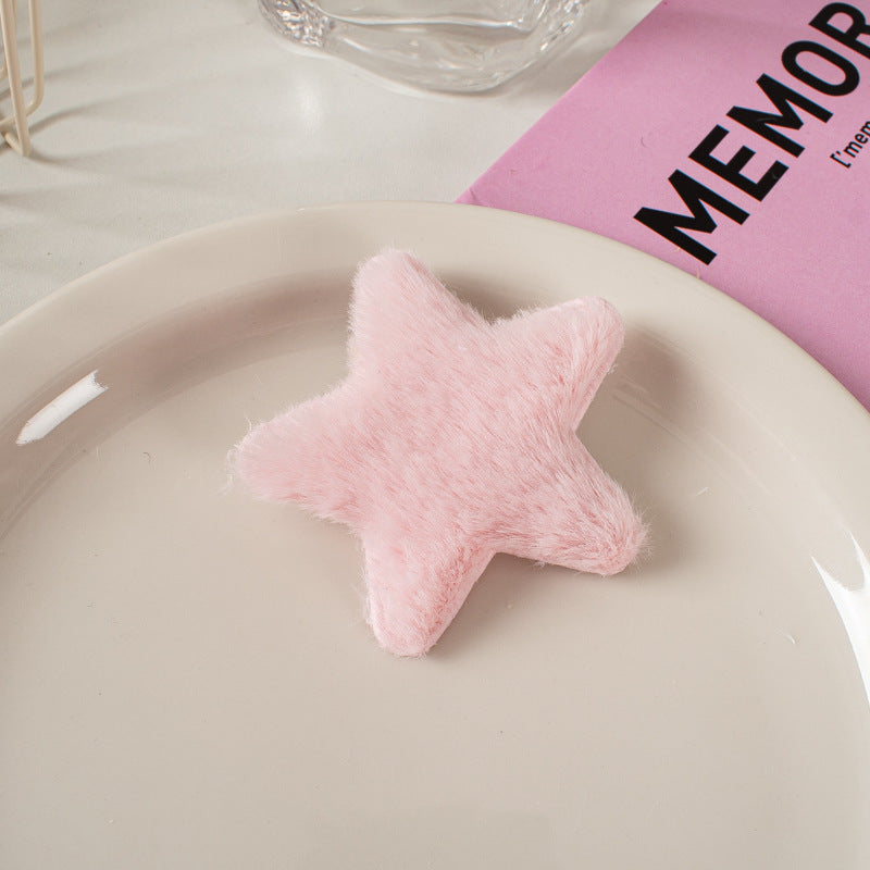 Hårspenne Fluffy Star 6.5cm