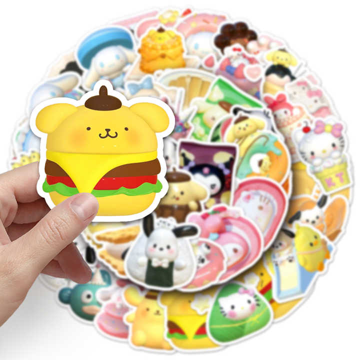 Sticker Flakes Food Sanrio