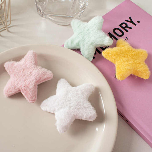 Hårspenne Fluffy Star 6.5cm