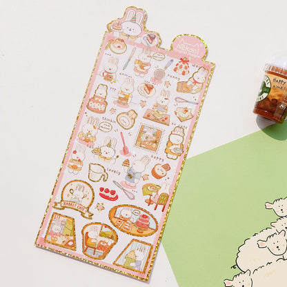Sticker Sheet Stickers Glitter Animals (NEKONI)