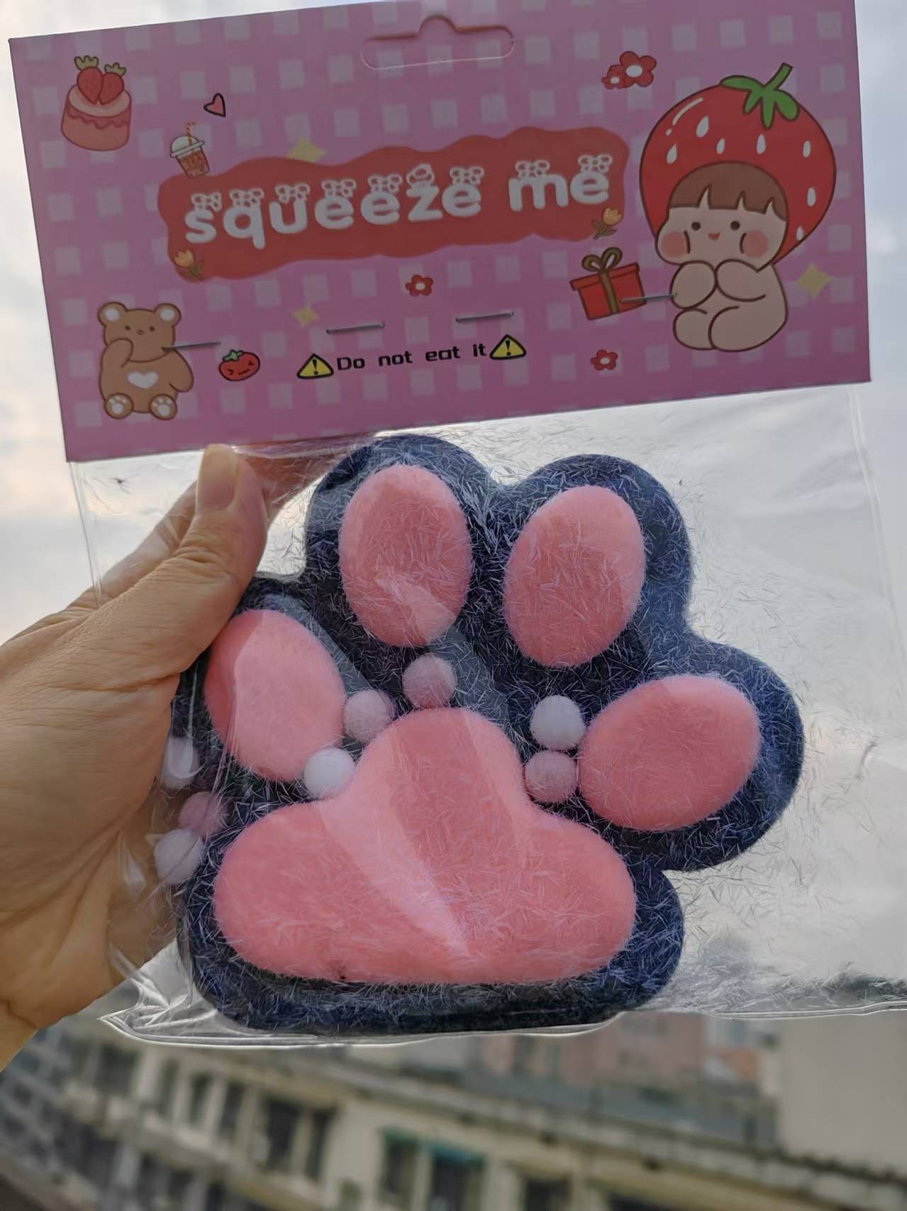 Taba Squishy Jumbo Cat Paws 13cm