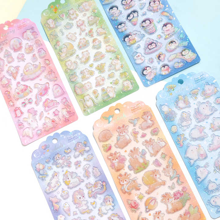 Sticker Sheet Stickers Crystal Glittery (NEKONI)