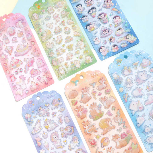 Sticker Sheet Stickers Crystal Glittery (NEKONI)