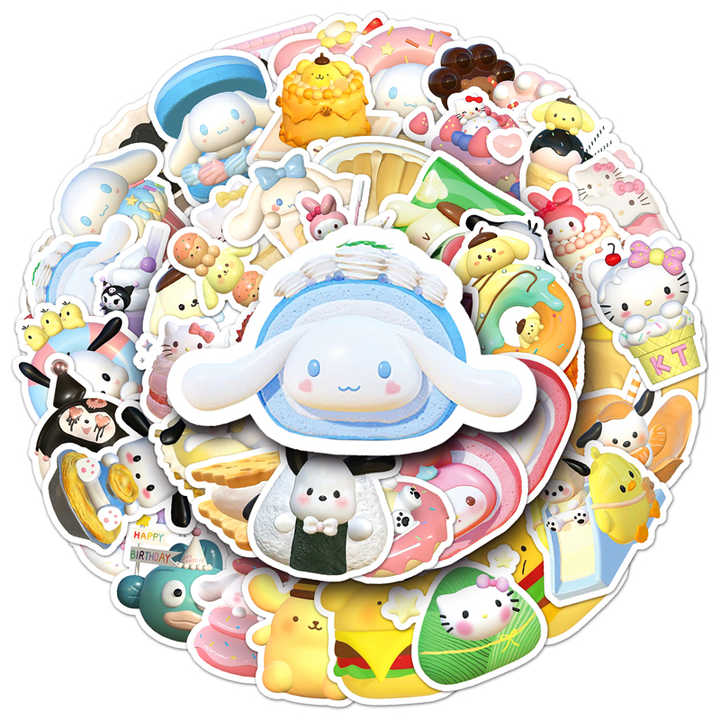 Sticker Flakes Food Sanrio