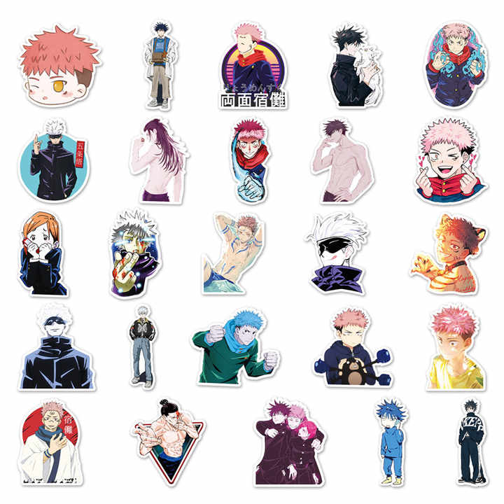 Sticker Flakes Anime Jujutsu Kaisen