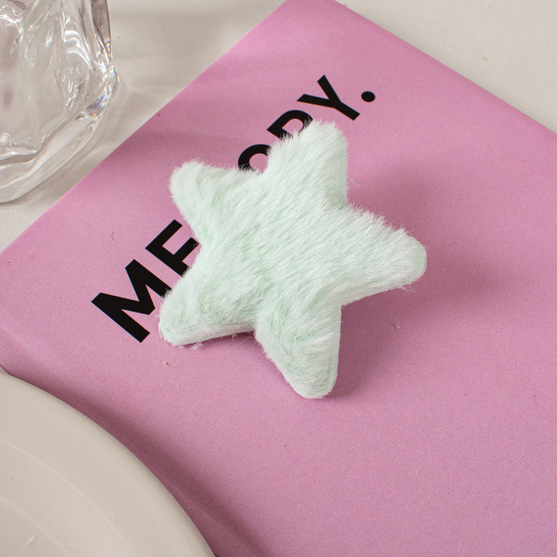 Hårspenne Fluffy Star 6.5cm
