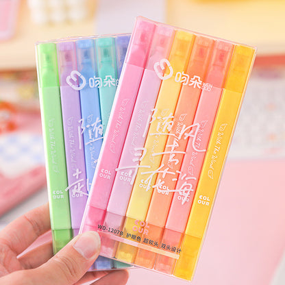 Markeringstusj 6 Farger