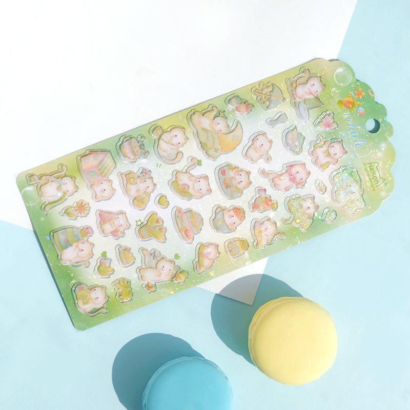 Sticker Sheet Stickers Crystal Glittery (NEKONI)
