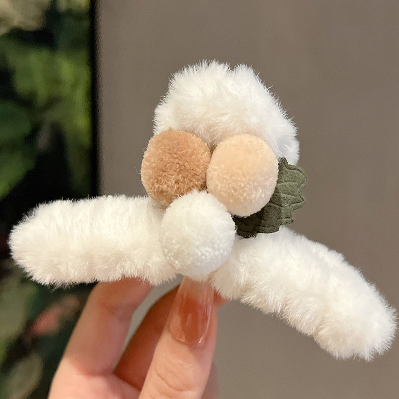 Hårklype Pompom Cozy 12cm
