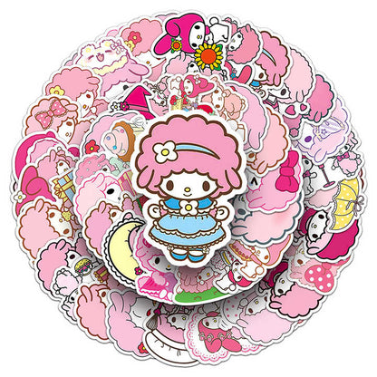 Sticker Flakes My Sweet Piano Sanrio