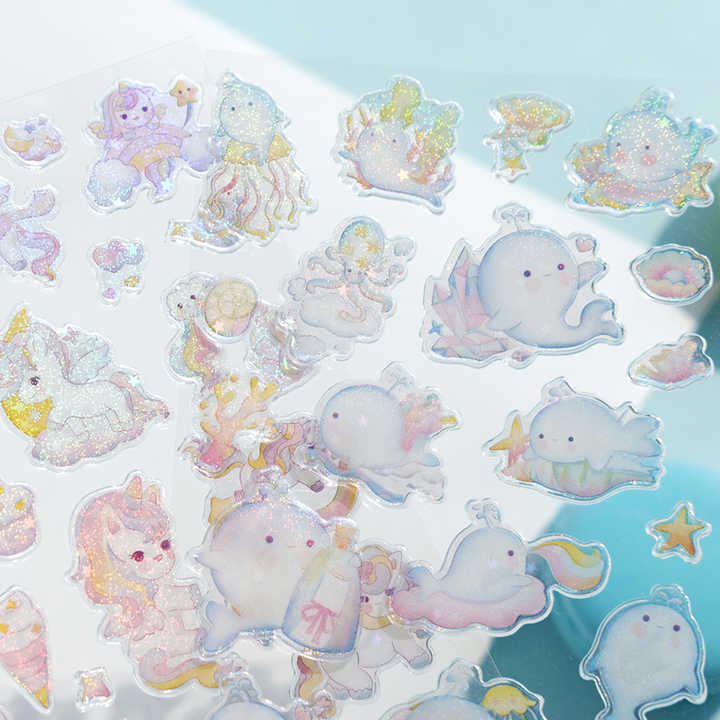 Sticker Sheet Stickers Crystal Glittery (NEKONI)