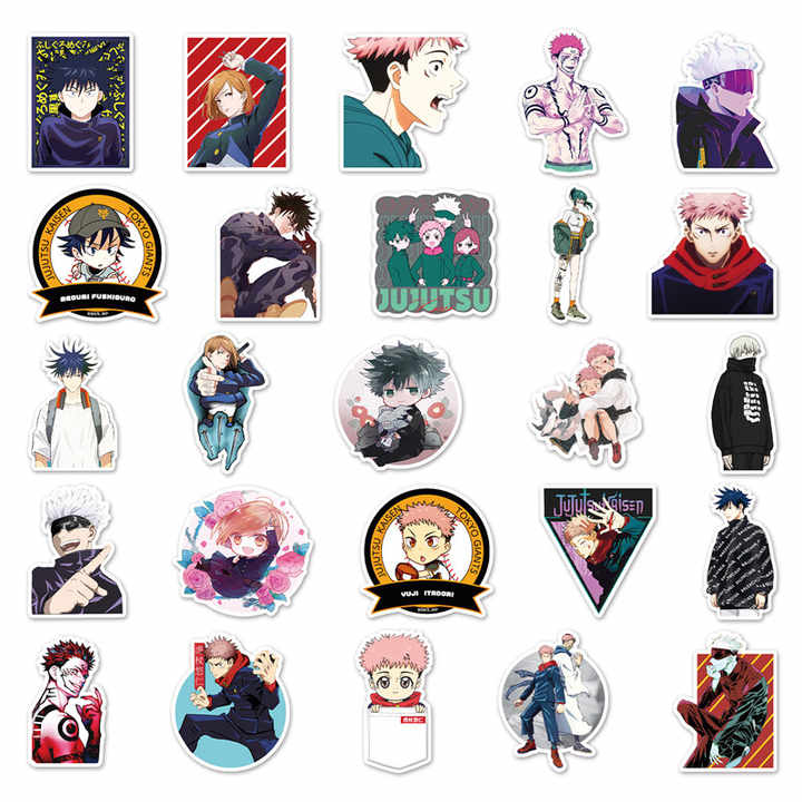 Sticker Flakes Anime Jujutsu Kaisen