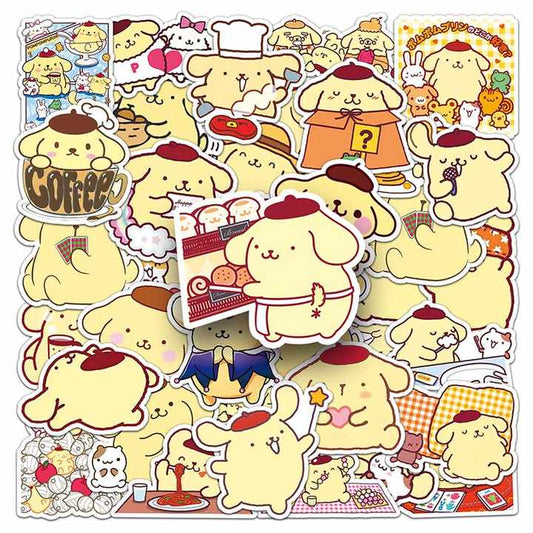 Sticker Flakes Pompompurin Sanrio