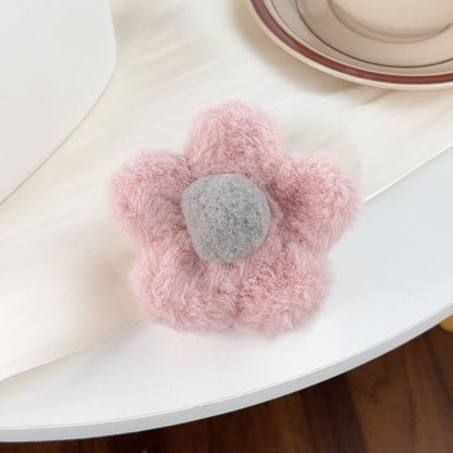 Hårklype Double Sided Fluffy Flower 9cm
