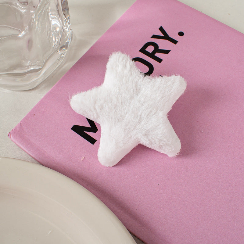 Hårspenne Fluffy Star 6.5cm