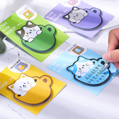 Sticky Notes Cute Cup Cat 30-ark