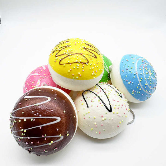 Squishy Keychain Donut Buns