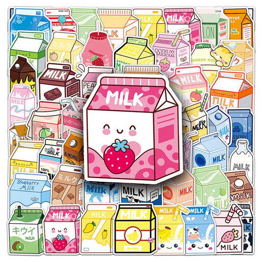 Sticker Flakes Cartoon Milk Cartons
