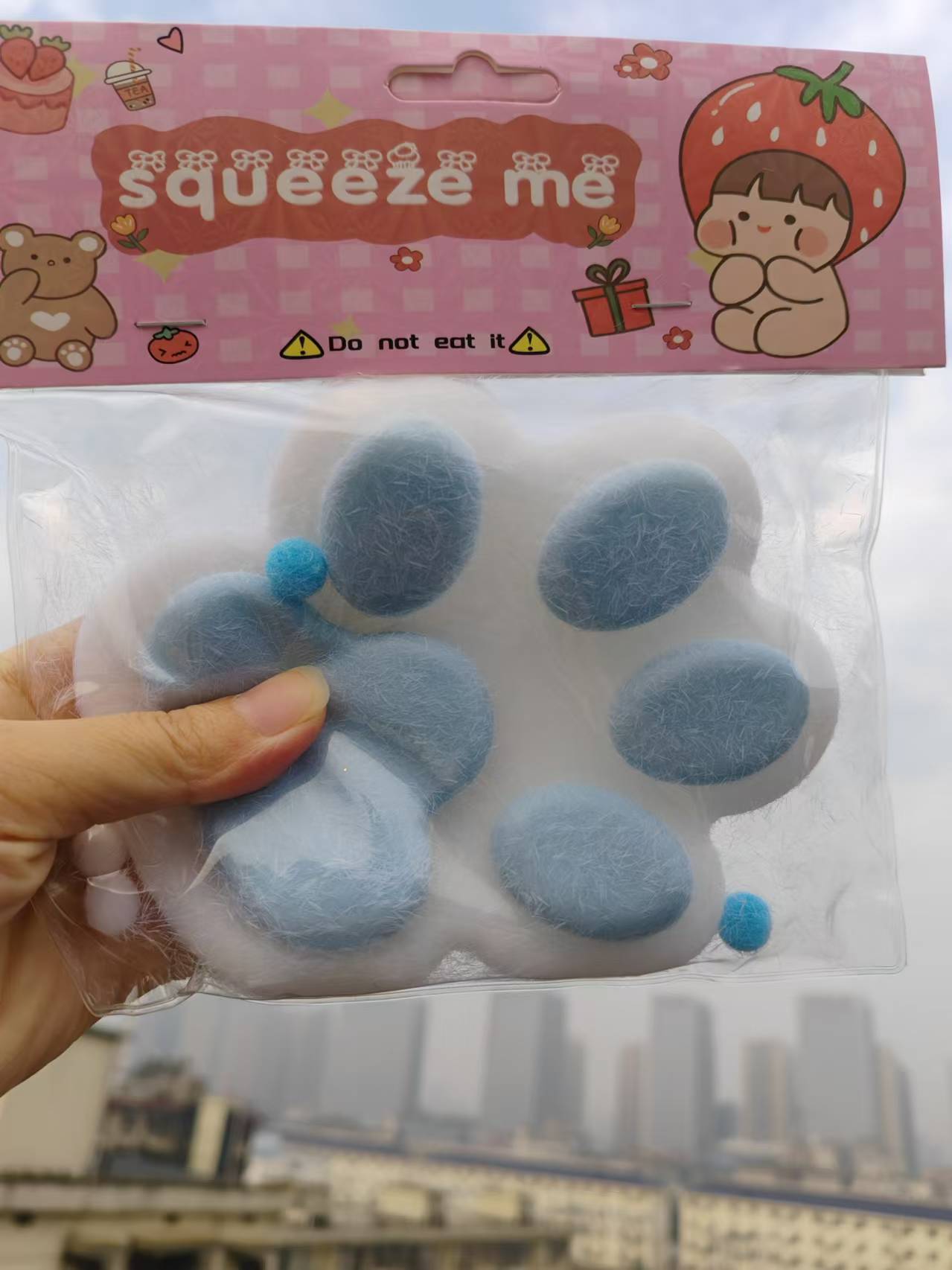 Taba Squishy Jumbo Cat Paws 13cm