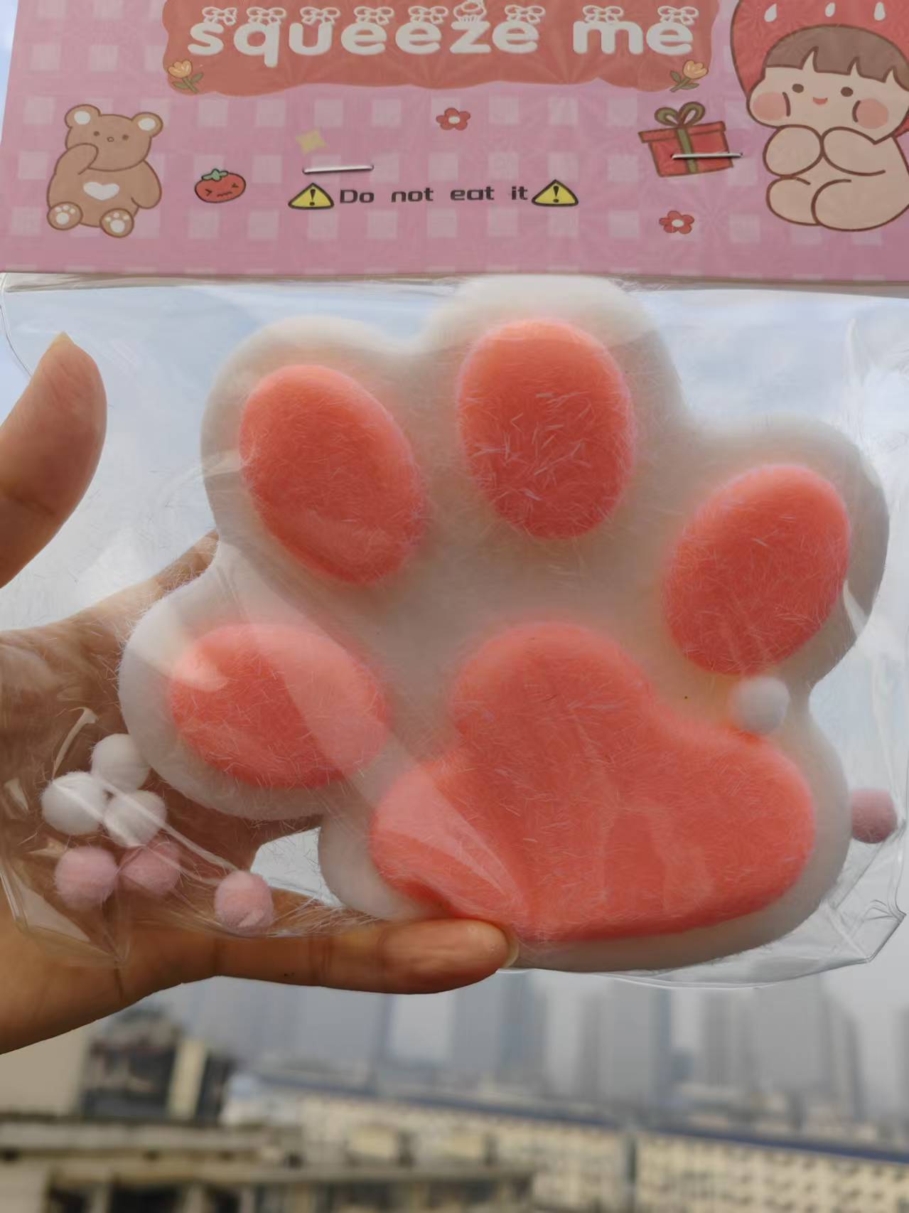 Taba Squishy Jumbo Cat Paws 13cm