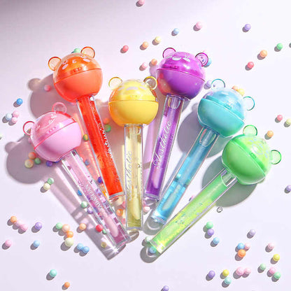 2 In 1 Lollipop Color Changing Lip Oil & Lip Balm 31g