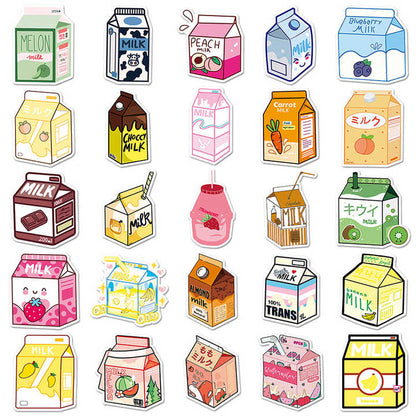 Sticker Flakes Cartoon Milk Cartons