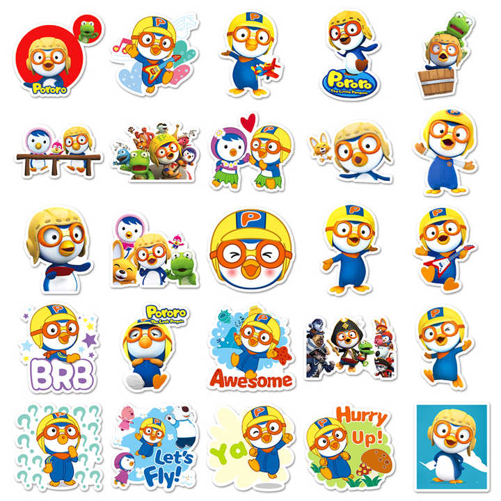 Sticker Flakes Pororo the Little Penguin