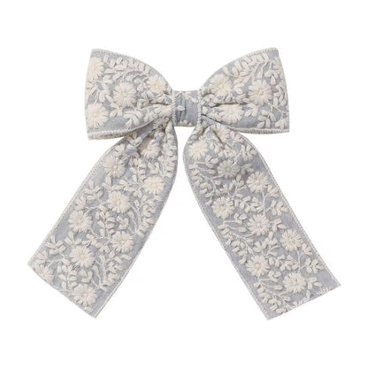 Hårspenne Floral Lace Bow 13cm