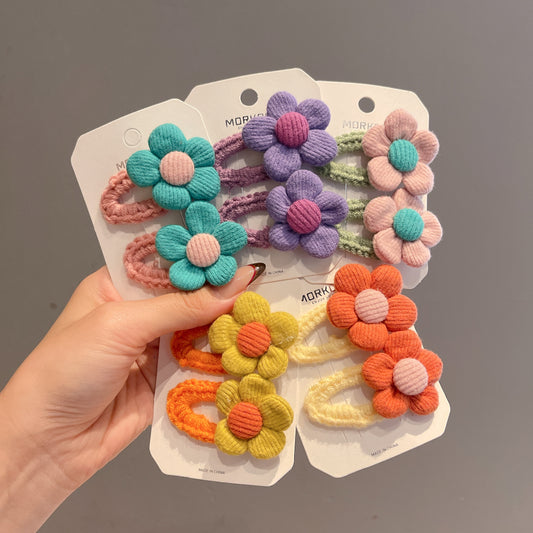 2-set Hårspenne Blomster