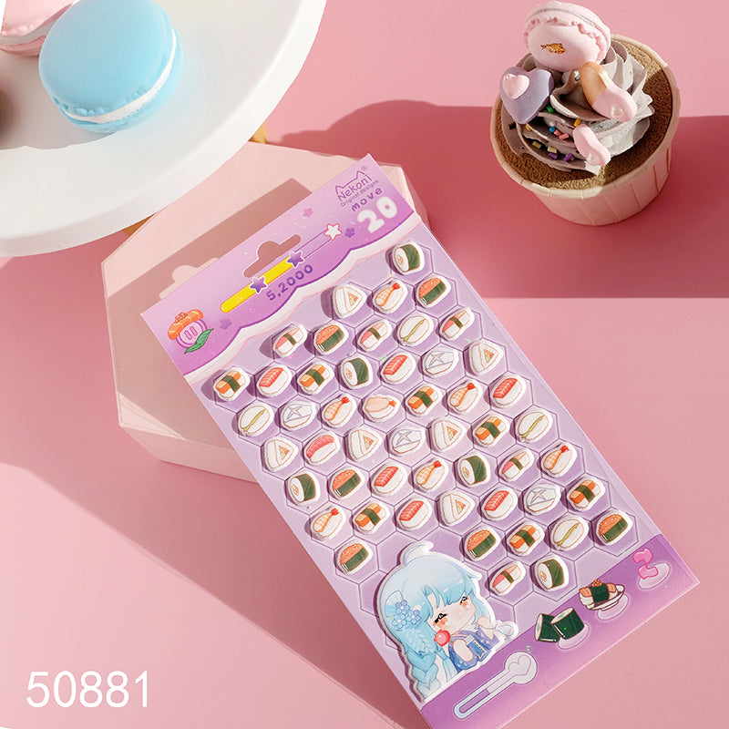 Sticker Sheet Stickers 3D Mini Puffy (NEKONI)