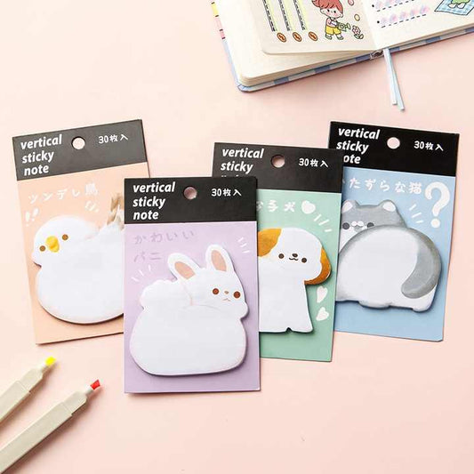 Sticky Notes Adorable Animal Butt 30-ark