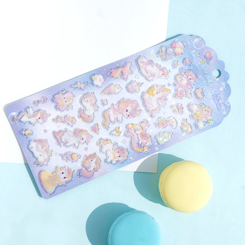 Sticker Sheet Stickers Crystal Glittery (NEKONI)
