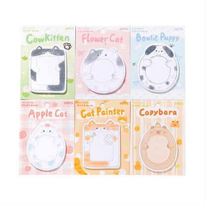 Sticky Notes Chubby Animals 30-ark