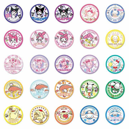 Sticker Flakes Sanrio Round Badge