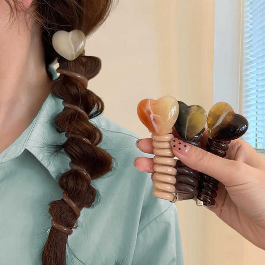 Braiding Spiral Hair Coil Rope Heart