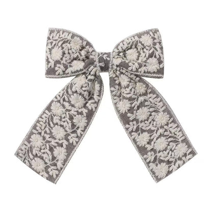Hårspenne Floral Lace Bow 13cm