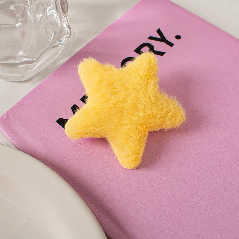 Hårspenne Fluffy Star 6.5cm