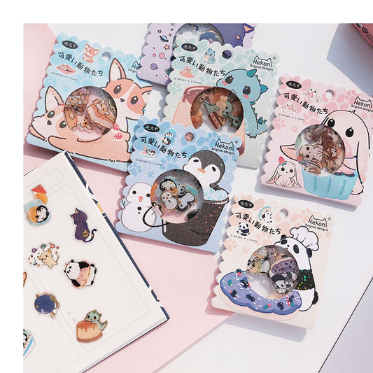 Flak Klistremerke Kawaii Dobutsutachi Cute Animals (NEKONI)