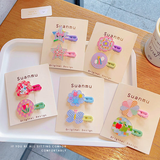 2-Pakning Pop Hårspenne