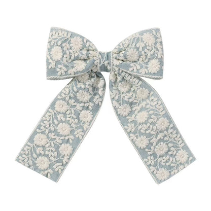 Hårspenne Floral Lace Bow 13cm