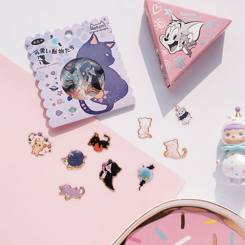 Flak Klistremerke Kawaii Dobutsutachi Cute Animals (NEKONI)
