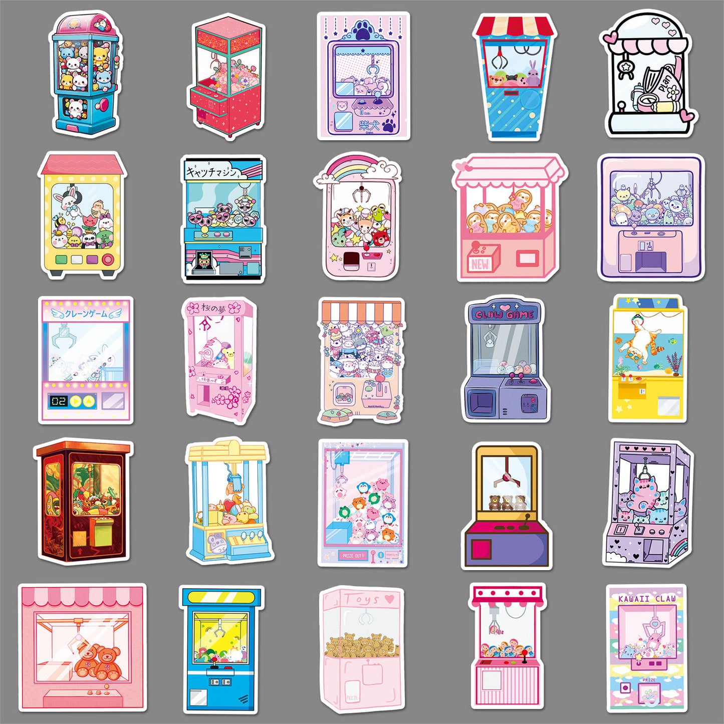 Sticker Flakes Claw Machine