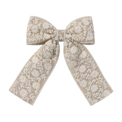Hårspenne Floral Lace Bow 13cm