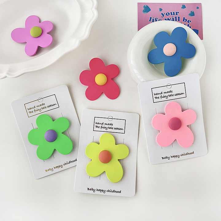 Hårspenne Blomsterglede 6cm