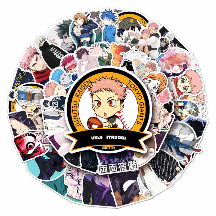 Sticker Flakes Anime Jujutsu Kaisen