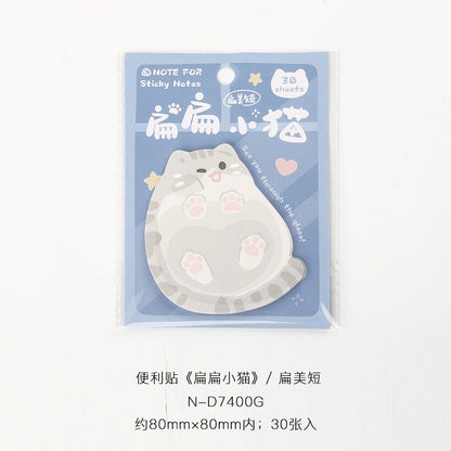 Sticky Notes Chubby Kitten 30-ark