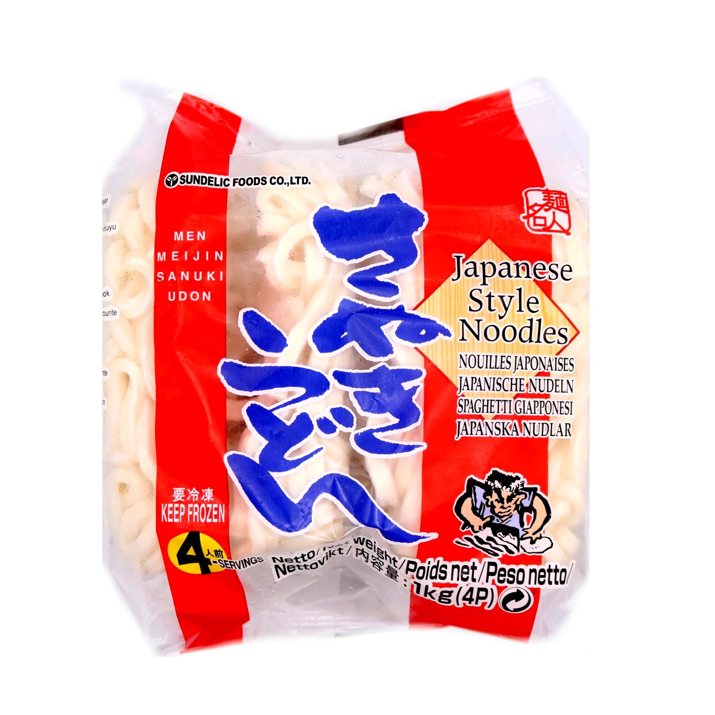 (FRYS) Sanuki Udon u/Suppe 1kg 4P (SUNDELIC)