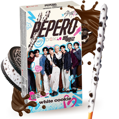 Pepero Stray Kids White Cookie 32g (LOTTE)