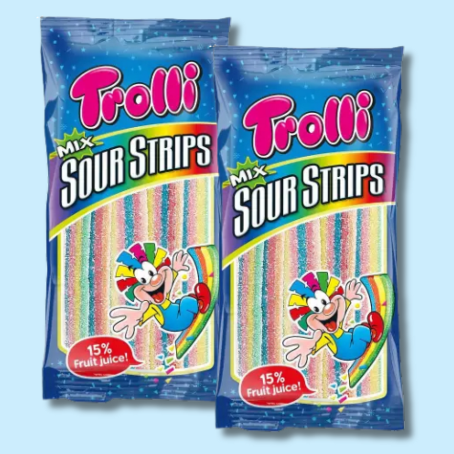 Rainbow Strips Sour Mix 85g (TROLLI)