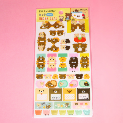 Sticker Sheet Sanrio Sumikkogurashi Rilakkuma (San-X)